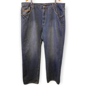 Old Skool 44x33 Baggy Y2K Style Jeans (44x34Tag) Hip Hop Rap Skate Urban Trendy